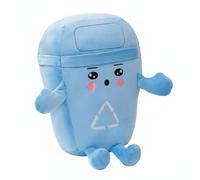 Bvdfgk Almohada Reciclable Blandita para Bebé Fomenta la Conciencia del Reciclaje con Relleno de PP Algodón y Materiales Suaves Adecuada para Diario Actividades Infantiles Ambientar el Hogar, Azul