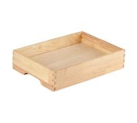 Bvdfgk Bandeja de Madera para Cubitos de Hielo, Ideal para Sashimi Y Platos Fríos, Y También Celebraciones, S Rectangle