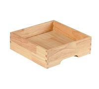 Bvdfgk Bandeja de Madera para Cubitos de Hielo, Ideal para Sashimi Y Platos Fríos, Y También Celebraciones, S Square