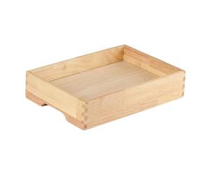 Bvdfgk Bandeja de Madera para Cubitos de Hielo, Ideal para Sashimi Y Platos Fríos, Y También Celebraciones, S Rectangle