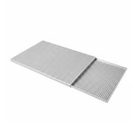 Bvdfgk Bandeja para Hornear Comercial de Aluminio Anodizado con Diseño Perforado y Soporte Antiabombamiento Resistente Apta para Panadería Repostería Postres Profesionales, 35x25cm, Anodizado