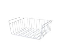 Bvdfgk Cesta de Almacenamiento Colgante de Metal Multiusos para debajo Del Armario, Soporte para Especias para Del Baño, Blanco, S