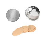 Bvdfgk Cesta de Filtro de Café de 54 Mm, Rejilla para Discos de Espresso, Cesta de Portafiltro de Espresso, Accesorios de Cocina, Cesta de Filtro para Cápsul, Set B, Individual