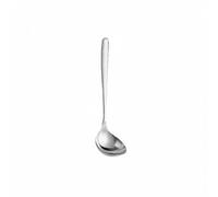 Bvdfgk Cuchara de Acero Inoxidable para Cocina Utensilio para Sopa Espumadera con Cabeza Profunda y Larga Empuñadura Adecuada para Cenas Gastronomía Profesional, Plata, Cuchar Martillad Gruesa
