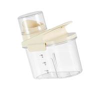 Bvdfgk Dispensador de Arroz, Contenedor de Almacenamiento de Arroz, Dispensador de Alimentos Portátil, Contenedor de Arroz, Contenedor de Cereales para Fruto, Crema 1.2L, Individual