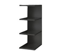 Bvdfgk Estantería de Escritorio, Organizador de Escritorio de 3 Niveles, Organizador de Esquina, Estante de Almacenamiento Vertical Compacto Y Versátil, Esta, Negro