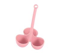 Bvdfgk Hervidor de Huevos, Rejilla para Cocinar Al, Cesta Multifunción, Soporte para Vaporera, Cesta para Huevos, Hervidor para Encimera de Cocina, Nev, Rosa 3 Agujeros, Individual