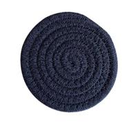 Bvdfgk Mantel Individual Redondo Tejido Estilo Granja, Mantel Individual de Cuerda de Algodón, Mantel Individual Trenzado para Decoración de Fiestas en, Gris 11cm, Individual