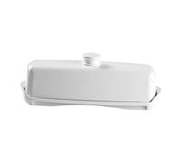 Bvdfgk Mantequera Multifuncional con Tapa, Gran Capacidad, Bandeja Hermética, Caja para Almacenar Queso para Cocinas de Restaurantes, Comedores, Blanco