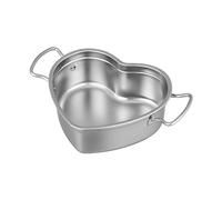 Bvdfgk Olla, Olla para Cocinar, Fácil de Limpiar, Olla para Sopa, Calentador de Pasta, Olla para Cocinar, Cocina del Hogar, Plata, s