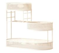 Bvdfgk, Organizador de Almacenamiento de Cocina, Soporte para Verduras de Varios Niveles de Gran Capacidad para Fiestas, Contenedor de, Blanco, tal como se describe