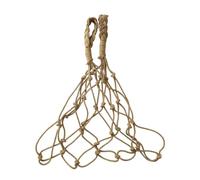 Bvdfgk Porta de Papel Higiénico para Baño Colgante de Cuerda de Algodón Tejido a Mano Organizador Decorativo Estilo Rústico Adecuado para Baño Hogar, Marrón