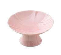 Bvdfgk Soporte de Cerámica para Postres, Frutero, Bandeja con Pedestal, Soporte para Cupcakes para Fiestas, Showers Y Encimeras, Rosa, Individual