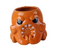 Bvdfgk Taza de Café, Taza de Leche de Cerámica, Suministros para Tazas, Vaso de Agua con Asa, Regalo de año, Vajilla Duradera, Taza de Té Divertida con, Naranja, tal como se describe