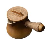 Bvdfgk Tetera de Cerámica, Tetera de, Tetera Portátil, Hervidor de Agua Individual de para Camping, Hogar, Casa de Té, Cocina Y Senderism, marrón