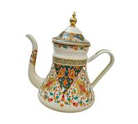 Bvdfgk Tetera de Esmalte, Cafetera, Hervidor de Agua, Tetera con Tapa, Material de Esmalte Resistente Al, Agarre Cómodo, Adecuada para La Oficina, Style a, Individual