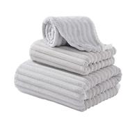 Bvdfgk Toalla de Baño, Toalla para Secar El Cabello, Toalla de Mano, Toalla de SPA Práctica, Ligera, de Secado Rápido, Absorbente para Viajes, Hotel, Fiestas, Gris, Individual