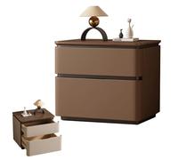 BVDHASDBT 40 x 40 x 50 cm, 50 x 40 x 50 cm, 60 x 40 x 50 cm, mesita de noche moderna de madera, diseño de perfil curvado, mesa auxiliar moderna, para dormitorio, sofá (café, 40 x 40 x 50 cm)