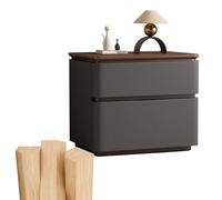 BVDHASDBT Mesa auxiliar pequeña para dormitorio, mesita de noche moderna de madera con almacenamiento, 40 x 40 x 50 cm, 50 x 40 x 50 cm, 60 x 40 x 50 cm, para sala de estar o dormitorio (gris oscuro