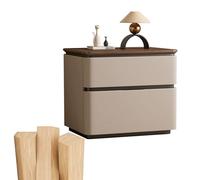 BVDHASDBT Mesa auxiliar pequeña para dormitorio, mesita de noche moderna de madera con almacenamiento, 40 x 40 x 50 cm, 50 x 40 x 50 cm, 60 x 40 x 50 cm, para sala de estar o dormitorio (caqui, 40 x
