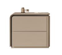 BVDHASDBT Mesita de noche de madera, mesita de noche de madera maciza, esquinas y bordes lisos para dormitorio, sala de estar, armario (caqui (izquierda), 50 x 40 x 50 cm