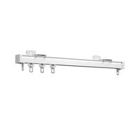 BVDHASDBT Riel De Cortina De Techo Flexible 50CM-550CM, Soporte Con Sistema De Riel, Divisor De Ambientes, Barra De Cortina (Blanco, 50cm)