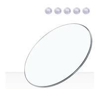 BVDHASDBT Tablero de Mesa de Vidrio Templado Transparente, diámetro Ø 50-90 cm, Tablero Duradero, Tablero de Mesa Redondo de Vidrio Templado, for Mesa de Centro(48CM(18.8IN))