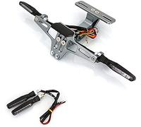 BVDOUE CNC Moto con LED Luz Ajustable Titular De Soportes de Matrícula Marco De Placa Portamatrícula, para Ducati Monster 620/696/796/821/1200 DIAVEL Trasera Soportes Matrículas Accesorios