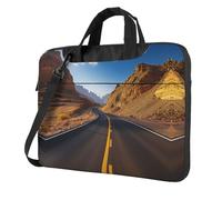 bvgweet Freeway Highway Road In The Desert - Maletín para portátil de 13/14/15.6 pulgadas, Black, 15.6 inch