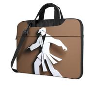 bvgweet Karate Men - Maletín con estampado para laptop de 13/14/15.6 pulgadas, Black, 14 inch