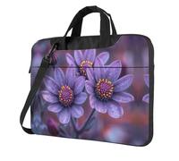 bvgweet Three Flowers 1 - Maletín para portátil de 13/14/15.6 pulgadas, Black, 14 inch