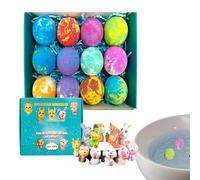 Bvizyelck Bola de Baño de Burbujas - 12 Piezas de Espuma con un Juguete en el Interior - Bolas de Baño con Fragancia | para la noche, el cumpleaños, los niños, niñas, chico, la familia y días festivos