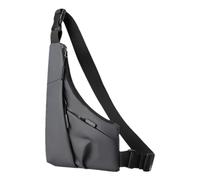 Bvizyelck Bolsa de correr con soporte para teléfono - Riñonera resistente al desgaste, correas de hombro ajustables, riñonera para correr, forma triangular compacta, Gray, Refer to description, Unisex
