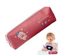 Bvizyelck Bolsa de maquillaje de Navidad, bonito estuche para lápices con cremallera, bolsa de Navidad de gran capacidad, bolsa de papelería para el hogar, escuela, viajes, Hombre de jengibre, Refer