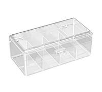 Bvizyelck Caja de Naipes Transparente,Estuche de Naipes Transparente - Almacenamiento Organizador de Tarjetas,Soporte para Caja de baraja de Cartas, Soporte para Caja de Almacenamiento de Cartas de