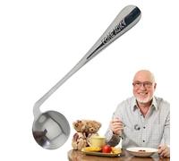 Bvizyelck Cuchara de codo para ancianos | Tenedor para comer en ángulo Cuchara curva Utensilio,Práctico y utensilio de enfermería para autoalimentación para personas mayores y ancianos