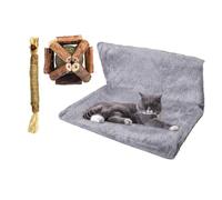 Bvizyelck Hamaca para gatos, hamaca plegable para gatitos, hamaca lavable para ventana, cómoda hamaca desmontable para interiores