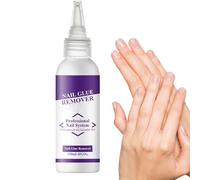 Bvizyelck Removedor de uñas a presión, 120 ml, removedor de pegamento de uñas para presionar, herramientas de manicura suave de secado rápido para niñas, profesionales, mujeres, uso diario, ocasiones