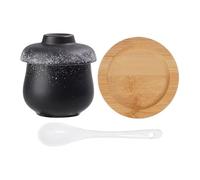Bvizyelck Taza De Vapor Cerámica | 250ml Olla Pequeña De Porcelana Impermeable Para Sopa - Cuenco Para Hacer Flan De Huevo Para Hogar Y Cocina,Para Sopas De Verduras Postres Aperitivos De Pájaro