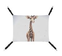 BVKWNTSA Adecuado para todas las estaciones. Bonita hamaca estampada para mascotas con diseño de jirafa_77697538, cama colgante para gatos y perros, transpirable y cómoda esencial