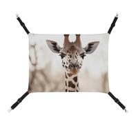 BVKWNTSA Adecuado para todas las estaciones. Hamaca de lona con estampado de jirafa para mascotas, cama colgante para gatos y perros, transpirable y cómoda, esencial