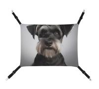 BVKWNTSA Adecuado para todas las estaciones. Hamaca de lona con estampado Schnauzer para mascotas, cama colgante para gatos y perros, transpirable y cómoda, esencial