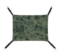BVKWNTSA Adecuado para todas las estaciones. Hamaca de lona verde militar con estampado de camuflaje digital para mascotas, cama colgante para gatos y perros, transpirable y cómoda, esencial