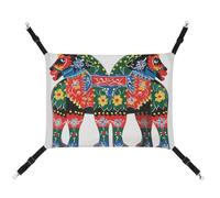 BVKWNTSA Adecuado para todas las estaciones. Hamaca para mascotas con estampado de caballo dala sueco, cama colgante para gatos y perros, transpirable y cómoda, esencial