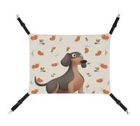 BVKWNTSA Adecuado para todas las estaciones. Hamaca para mascotas impresa de lona con texto en inglés "I Love My Dog", cama colgante para gatos y perros, transpirable y cómoda, esencial