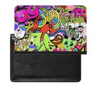 BVKWNTSA Elegante y práctico dibujo de graffiti_77473685 El protector de pasaporte impreso es tu compañero de viaje perfecto, protegiendo completamente la seguridad de tu pasaporte.