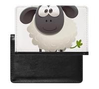 BVKWNTSA Elegante y práctico protector de pasaporte con estampado de oveja es tu compañero de viaje perfecto, protegiendo completamente la seguridad de tu pasaporte.