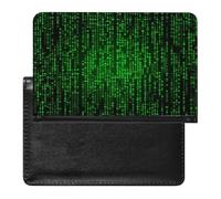 BVKWNTSA Elegante y práctico protector de pasaporte impreso con números verdes es tu compañero de viaje perfecto, protegiendo completamente la seguridad de tu pasaporte.