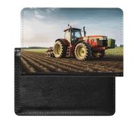 BVKWNTSA Elegante y práctico protector de pasaporte impreso de granja de tractores es tu compañero de viaje perfecto, protegiendo completamente la seguridad de tu pasaporte.
