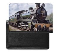BVKWNTSA Elegante y práctico protector de pasaporte impreso de Steam Locomotora Train2 es tu compañero de viaje perfecto, protegiendo completamente la seguridad de tu pasaporte.